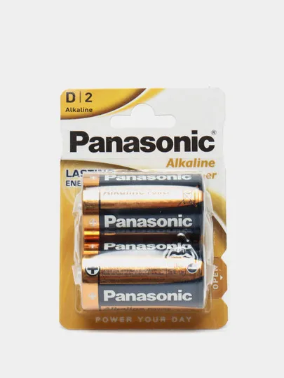 Батарейки щелочные Panasonic Alkaline Power D, напряжение 1,5 в, 2 шт в упаковке LR20REB/2BP#1