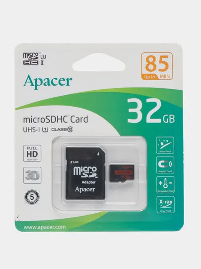 Карта памяти Apacer microSDHC Card 32GB#1