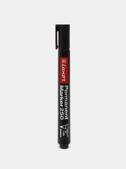 Перманентный маркер Luxor Permanent Marker 250, черный#1