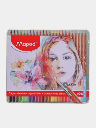 Цветные карандаши Maped 832424, 24 цвета#1