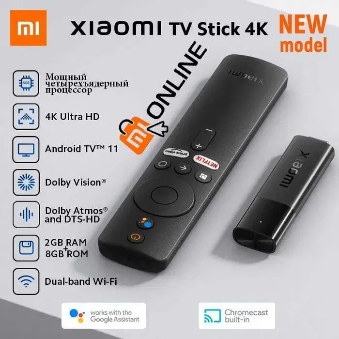 Smart TV pristavkali Xiaomi Mi TV Stick 4K UltraHD#1