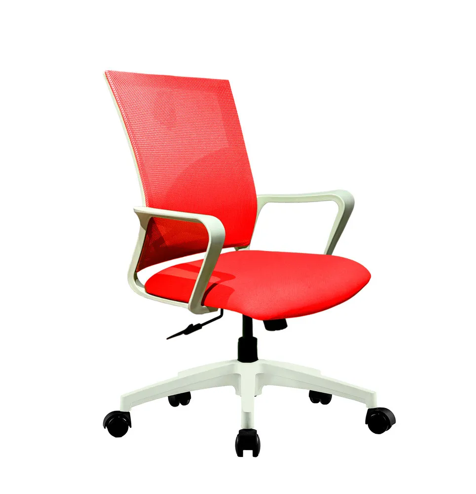 Кресло для персонала TORINO 6202C WHITE красный#1