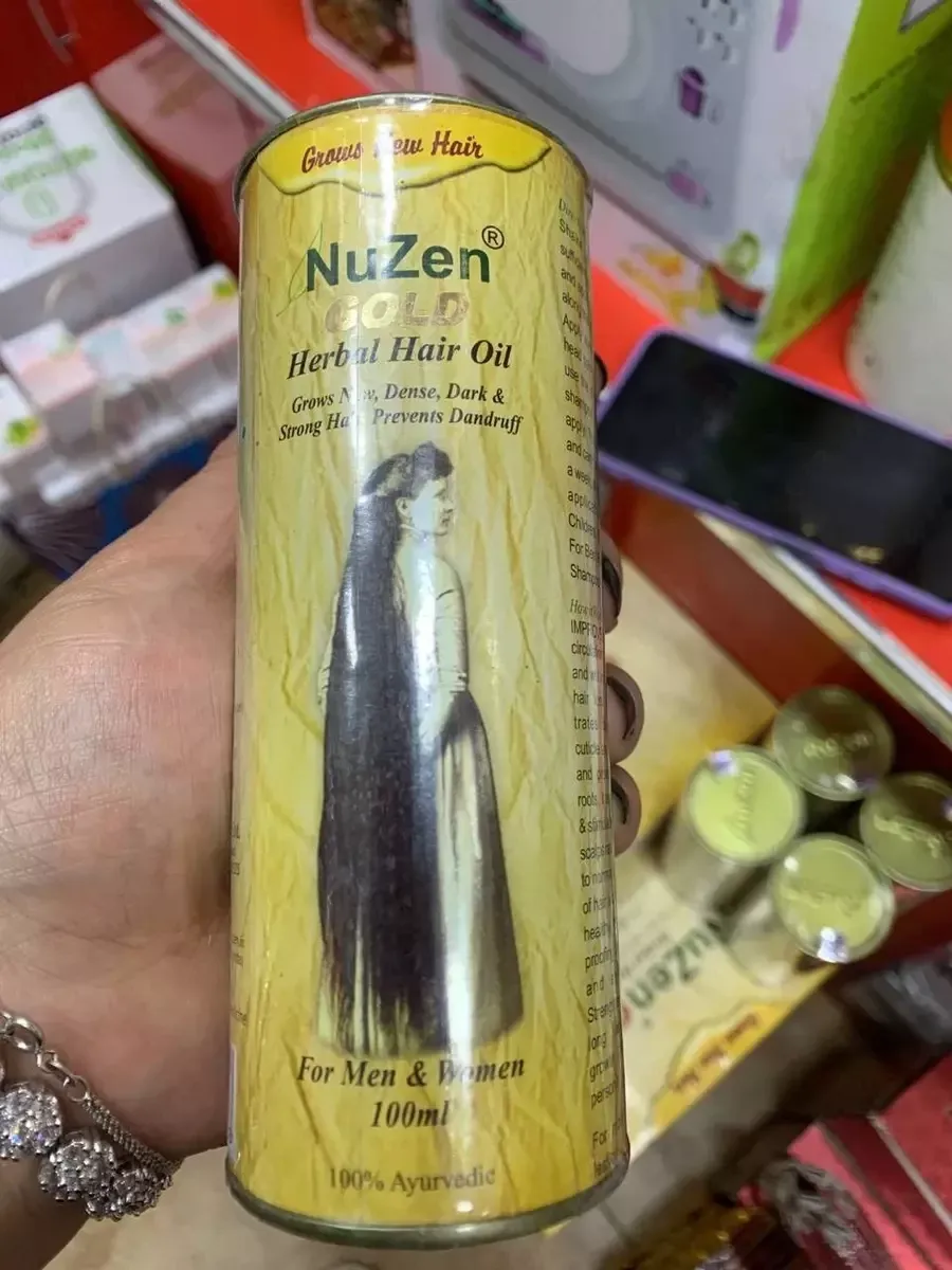Масло от облысения и для роста волос, 100мл - Nuzen Gold#1