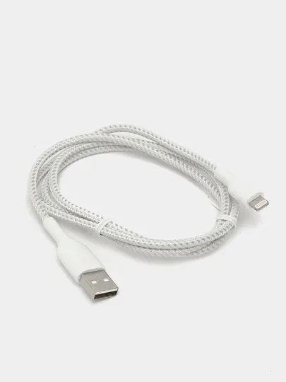 Кабель Belkin USB-A Lighting Braided White#1