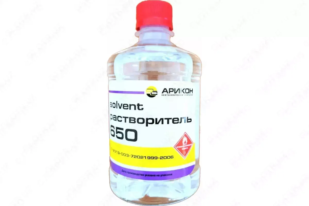 Растворитель Р-650 ("Арикон"), бутылка 0,5 л#1