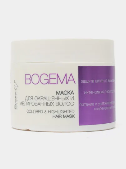 Маска Bogema для окрашенных и мелированных волос, 250 гр#1