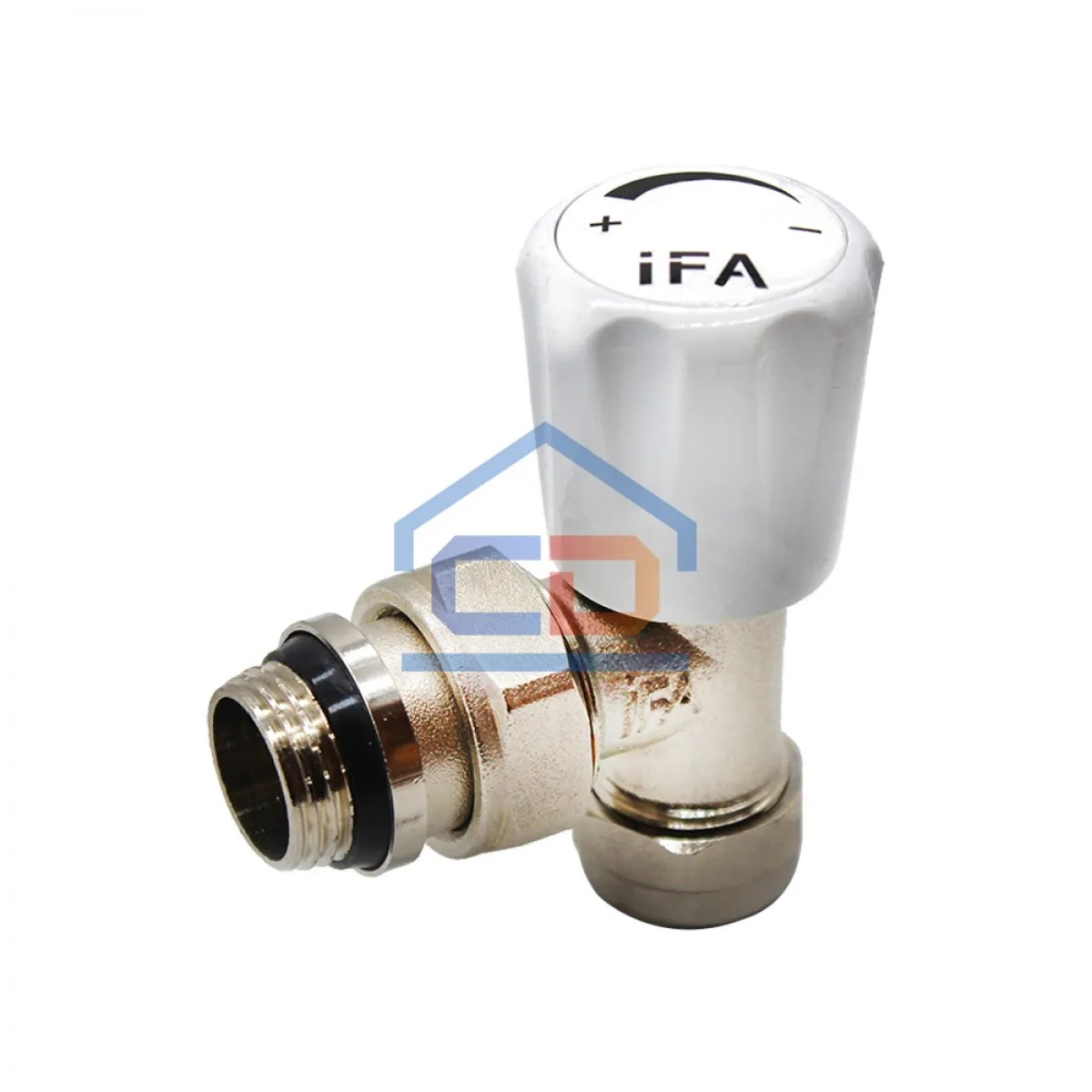 Радиаторный кран IFA & Çinar Brass  угловой (подача) 1/2" Lux#1