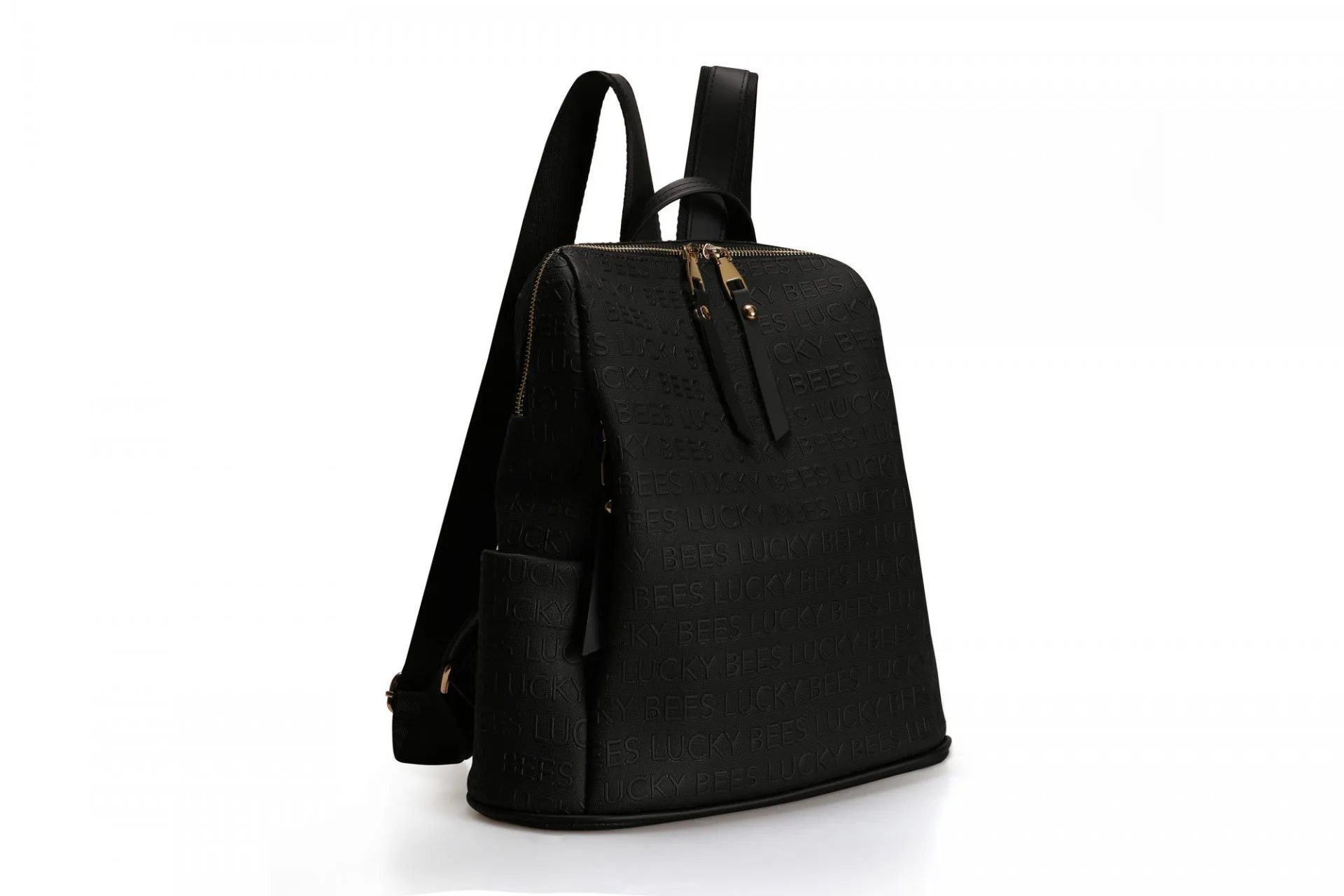Женский рюкзак с буквой Lucky Bees 359 v31 Чёрный