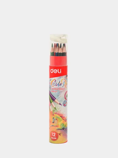 Цветные карандаши Deli EC00307 ColoRun, 12 цвета#1