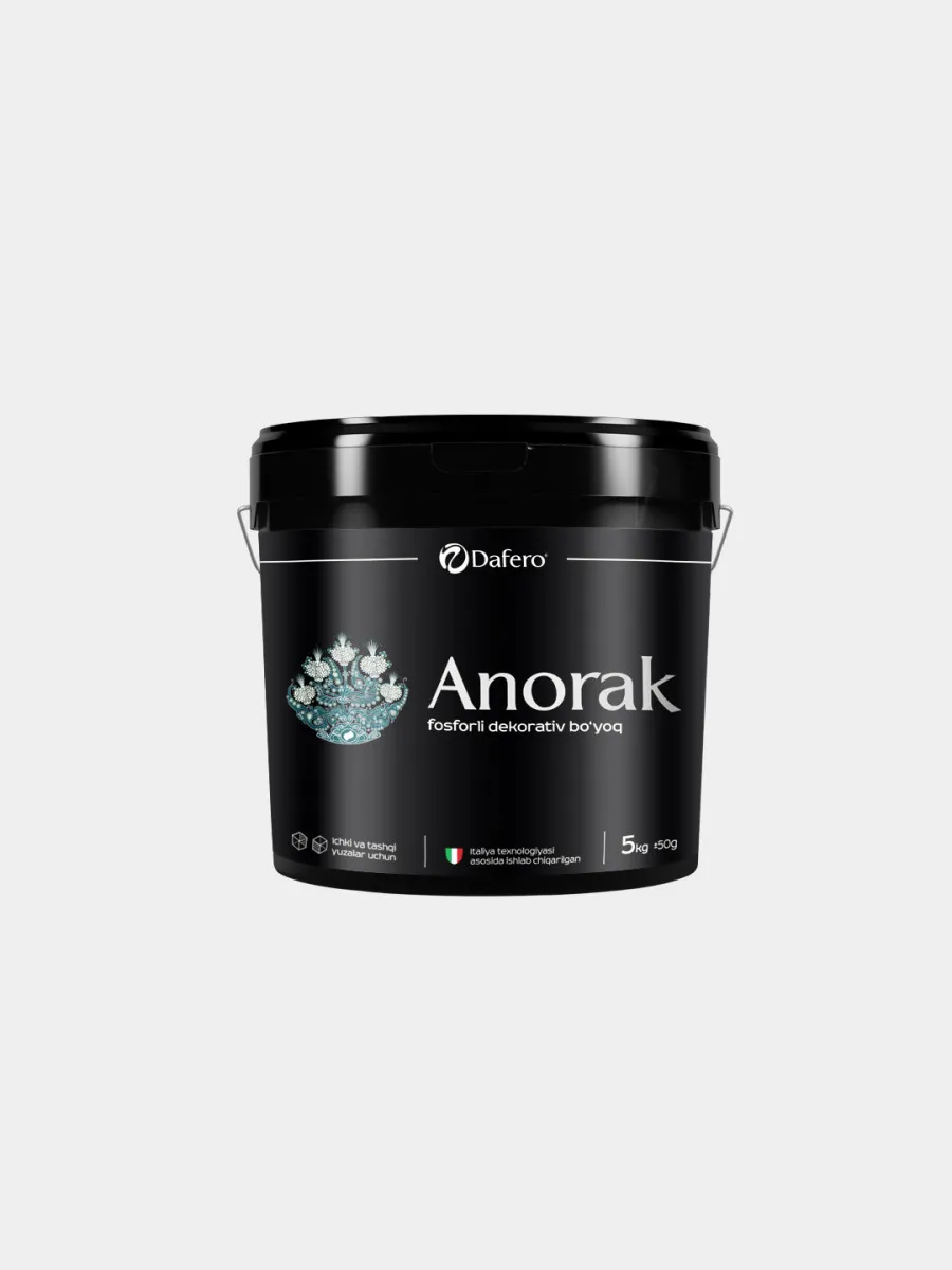 Anorak - фосфорная декоративная краска для внутренних и наружных поверхностей 5 КГ#1