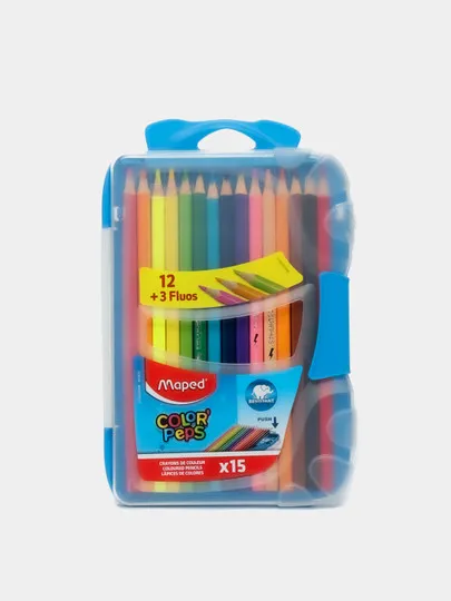 Цветные карандаши Maped Color'Peps, 15 цветов#1