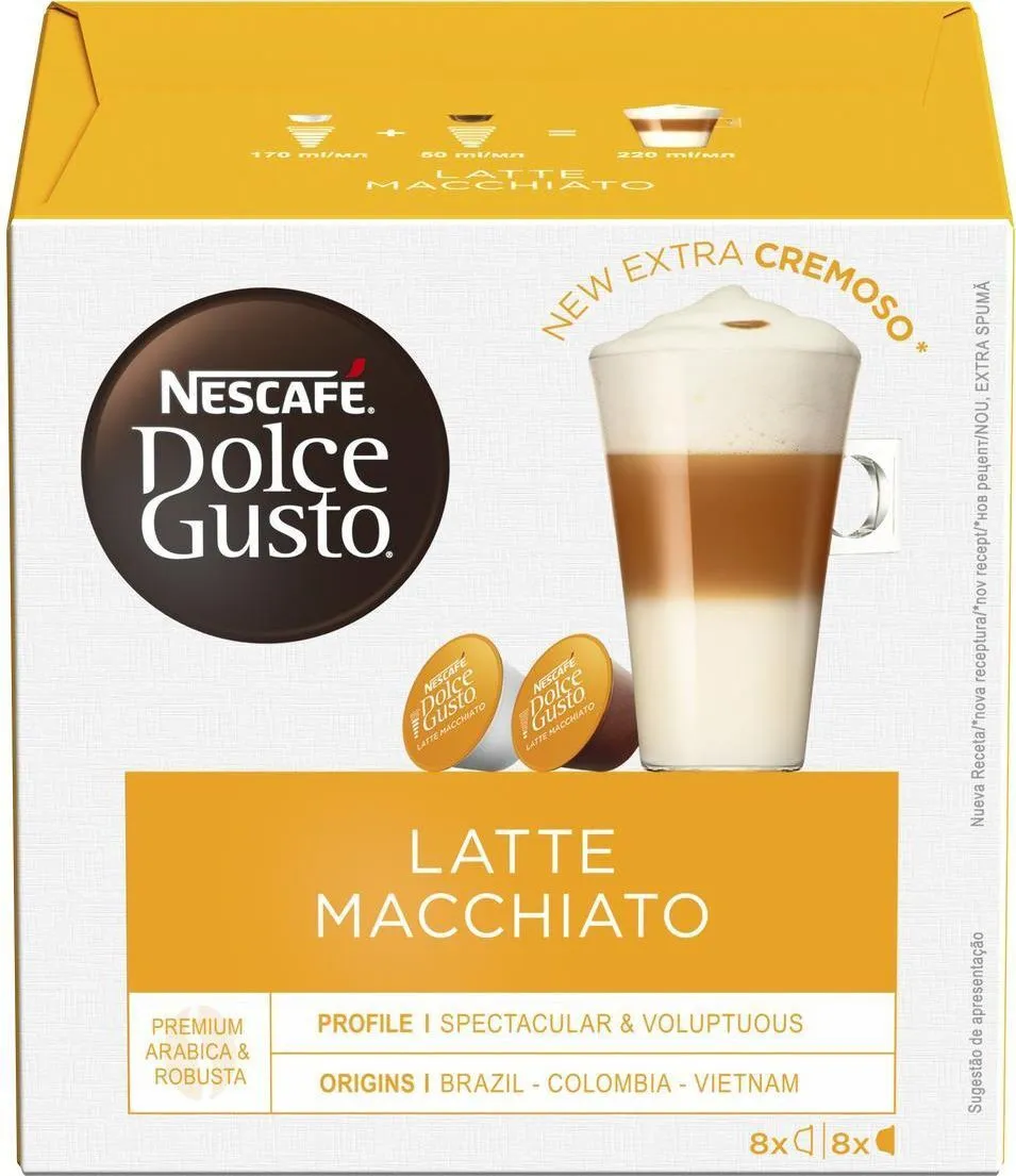 Кофе Nescafe Dolce Gusto Latte Macchiato в капсулах , 8 порций (16 капсул)#1