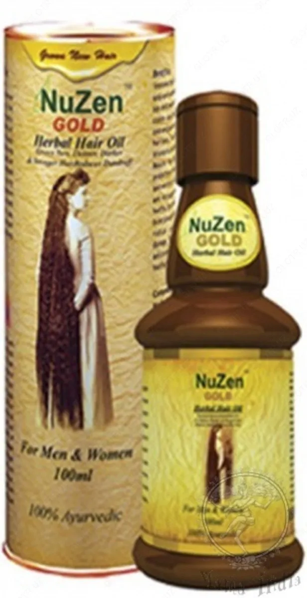 Масло для волос нацеленное на образование новых луковичек - "Nuzen Gold"#1