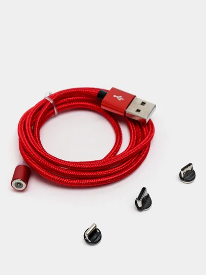 Магнитный кабель для зарядки Floveme 2A, Lightning, Type-C, Micro-USB, 1 м#1