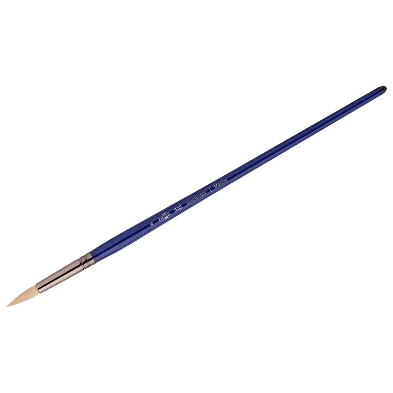 Кисть художественная, синтетика упругая, Гамма "Манеж", круглая, длинная ручка №8#1