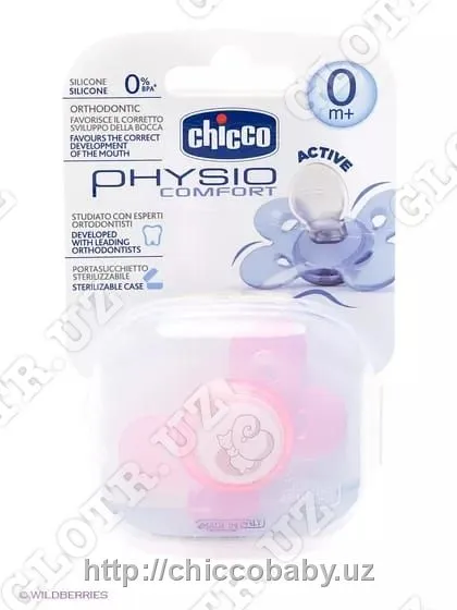 СОСКА ПУСТЫШКА CHICCO SOOTHER PH.COMFORT PINK SIL 0M+1PC#1
