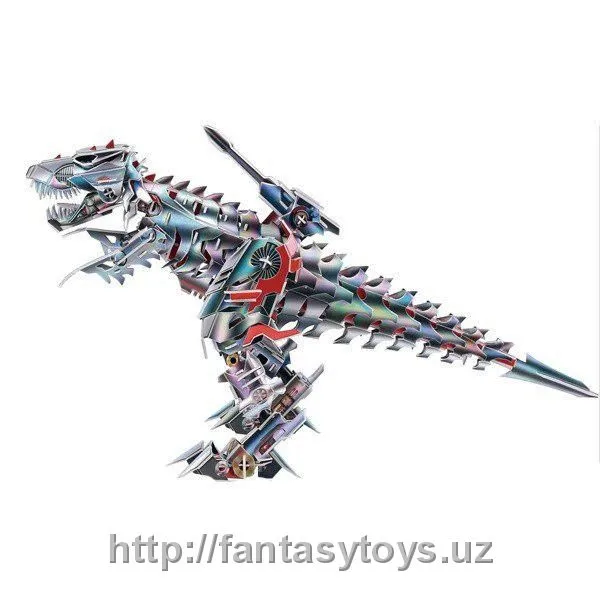 Картонный 3D-пазл "Робот Тираннозавр"#2