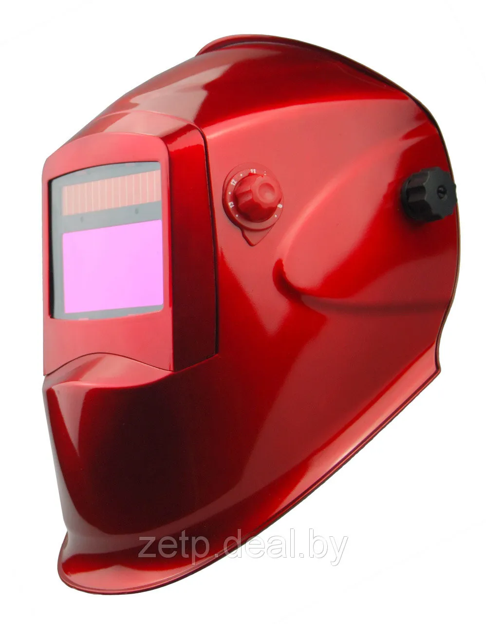 Щиток сварщика пластиковый WEGA красный с АСФ GX 400Х D1N 9-13#6