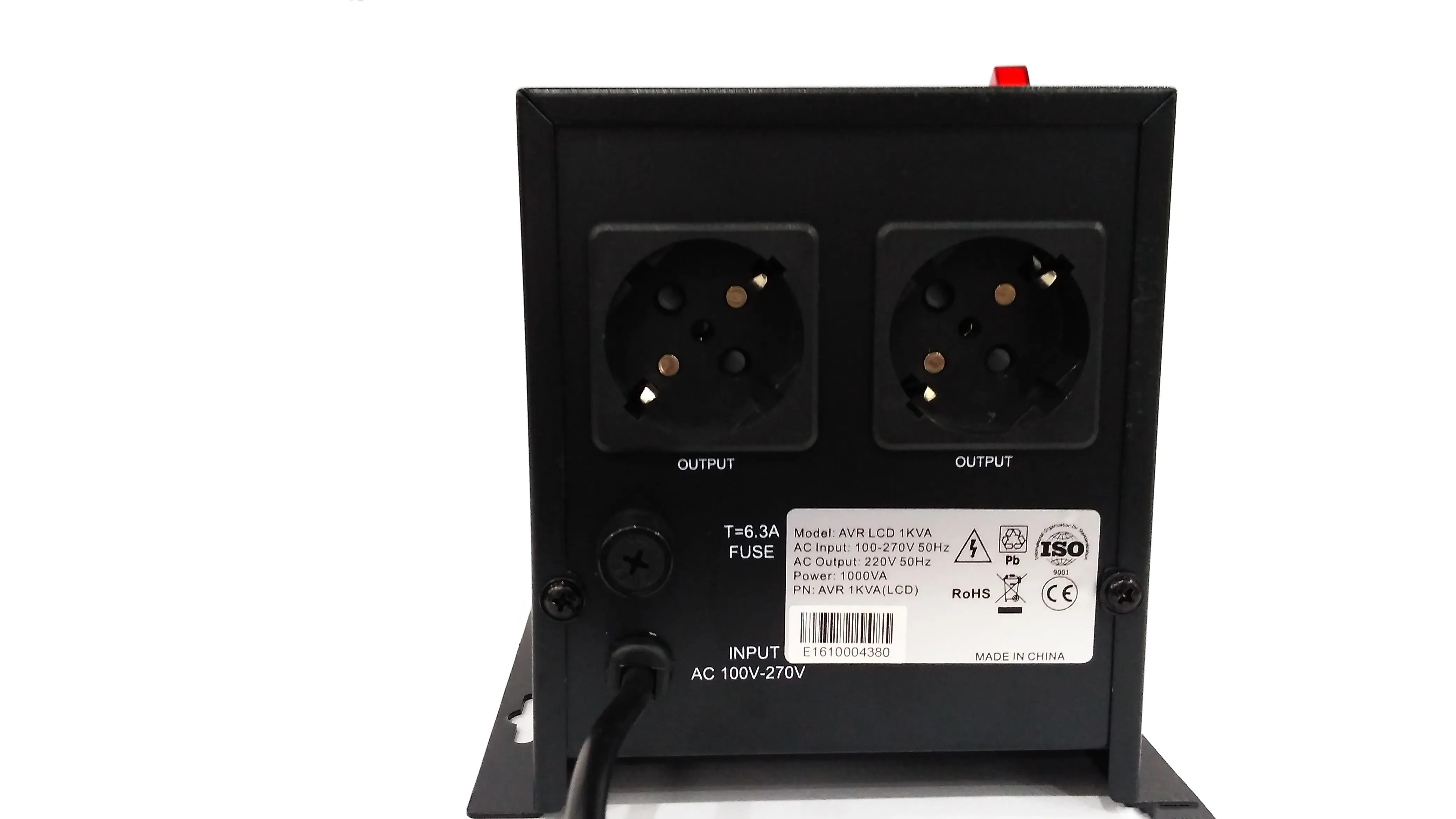 Стабилизатор напряжения AVR LCD 1000VA (Крепится на стену)#2