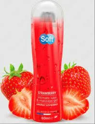 Лубрикант и гель для массажа Soft Strawberry#1