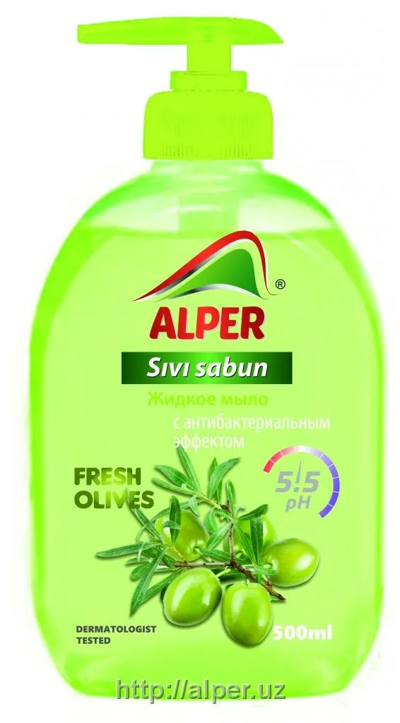 Жидкое мыло “Alper” - Свежие оливки 500 мл#1