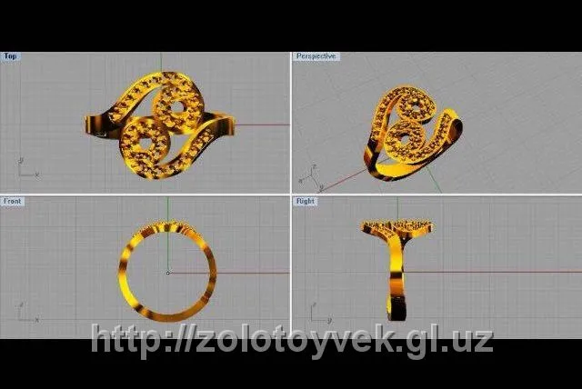 Золотое кольцо - 3D Моделирование#1
