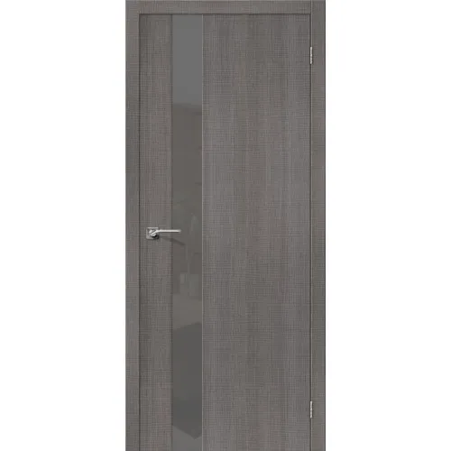 Межкомнатная дверь Порта-51 Grey Crosscut Smoke#1