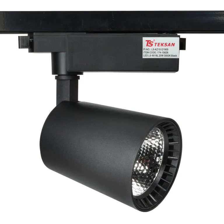 Трековый светильник LED D88 CONICAL 20W 6000K BLACK TRACK#1
