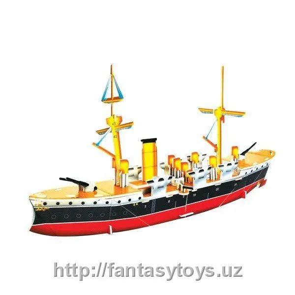 Картонный 3D-мини-пазл "Китайский крейсер"#1