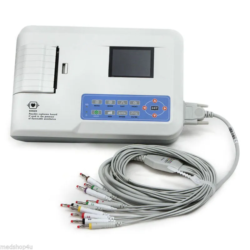 Цифровой  3-канальный электрокардиограф Contec ECG-300G#1