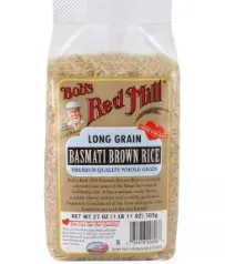 Длиннозерный басмати коричневый рис#1
