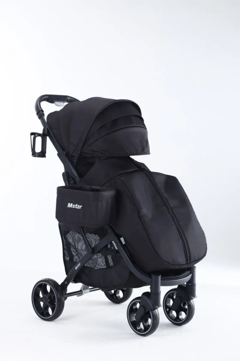 Легкая складная портативная детская коляска m301 black#1