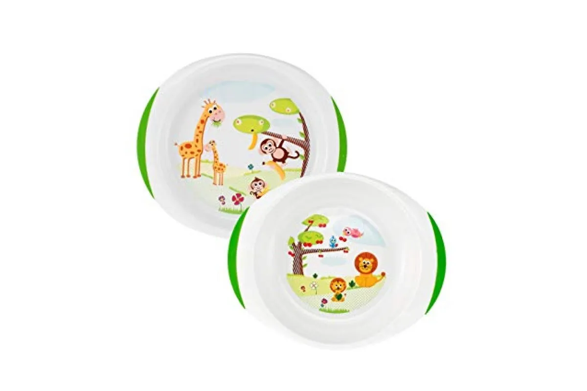 Пластиковый набор детских тарелок 12М+ CH089#1