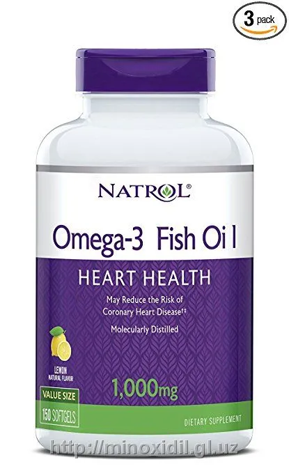 Рыбий жир Омега-3, со вкусом лимона, 1000 мг#1