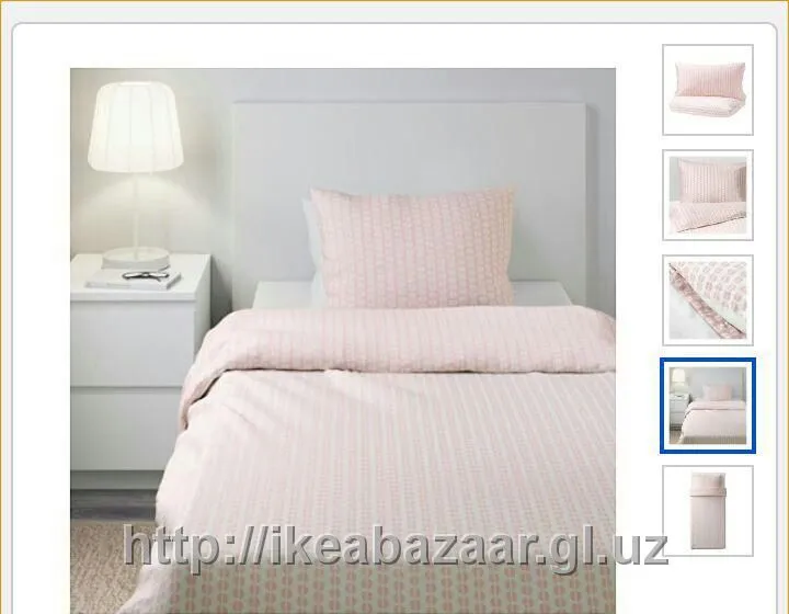 Набор постельного белья бледно-розовое IKEA#1