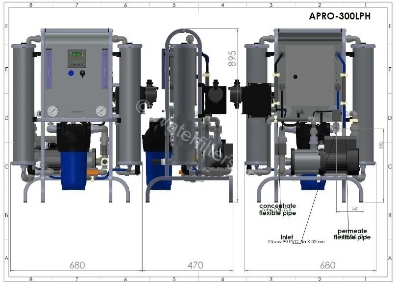 Промышленный осмотический фильтр для очистки воды AQUAPHOR APRO M 300 Black Edition#2