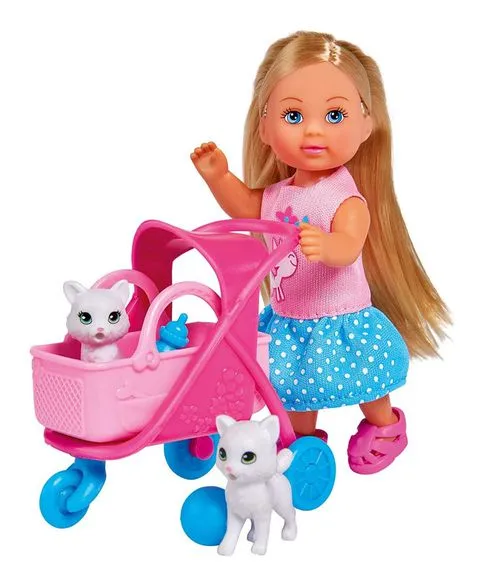 Кукла Эви на прогулке с котятами Simba#1