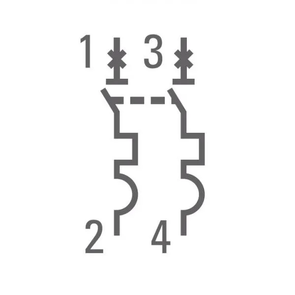 Автоматический выключатель 2P 4А (C) 4,5kA ВА 47-63 EKF#4