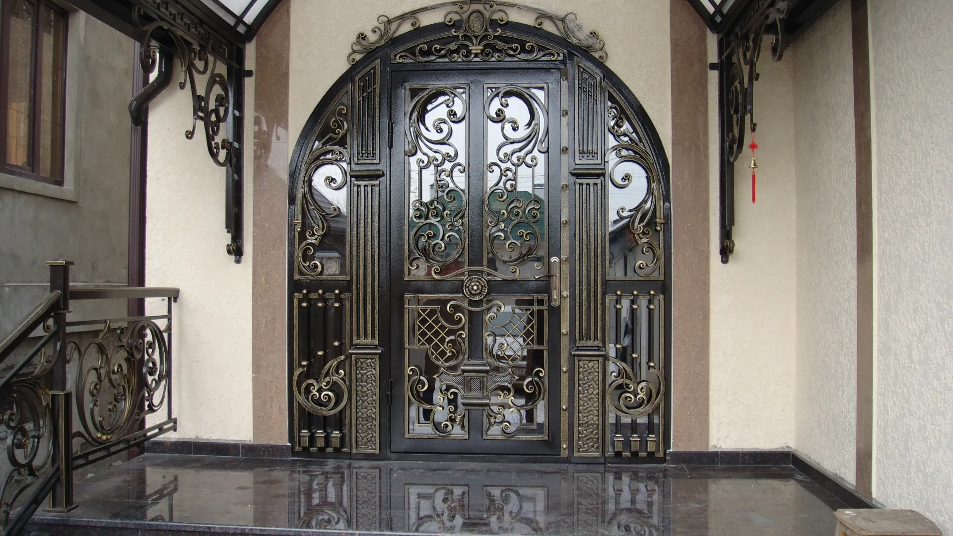 Художественные кованые двери#7