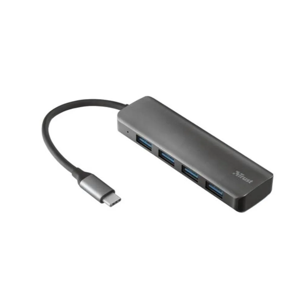 Концентратор TRUST HALYX USB-C 4-PORT USB3.2 HUB#1
