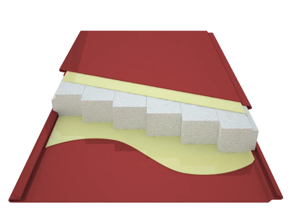 Стеновые сэндвич панели RAL1015 - бежевые , RAL9003  - белые,   толщина 100мм#2