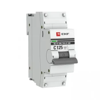 Автоматический выключатель 4P 125А (C) 10kA ВА 47-100 EKF#1