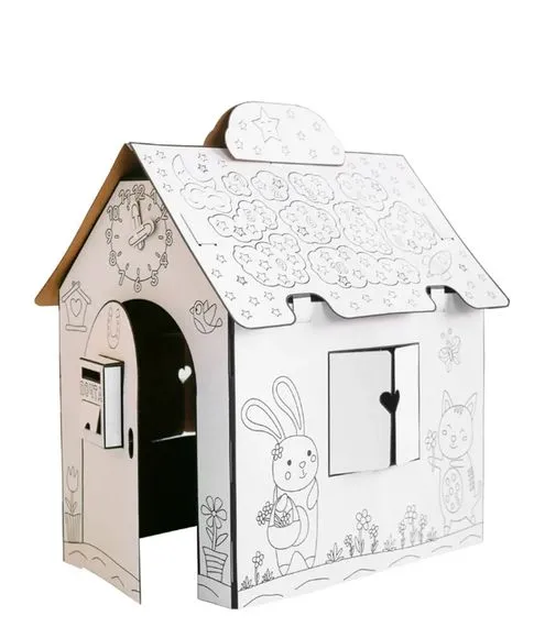 Развивающий домик-раскраска из картона Kids Picasso#1