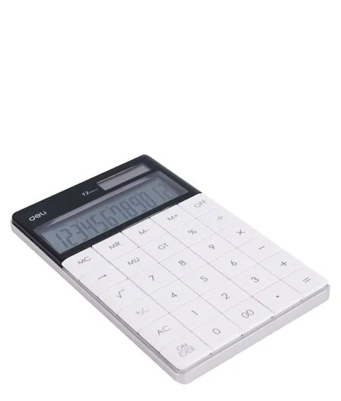 Калькулятор 12 разрядов, белый Deli#2