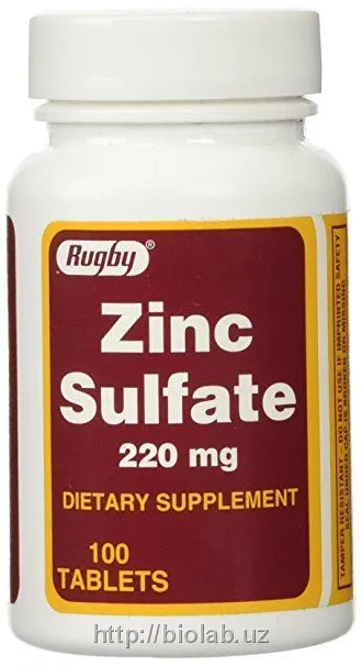 Sulfate zink 220mg (50mg) / Сульфат цинк 50 мг#1