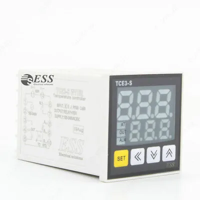 Терморегулятор электронный TCE3-S 100-240V -50-999C° размеры 48x48#1
