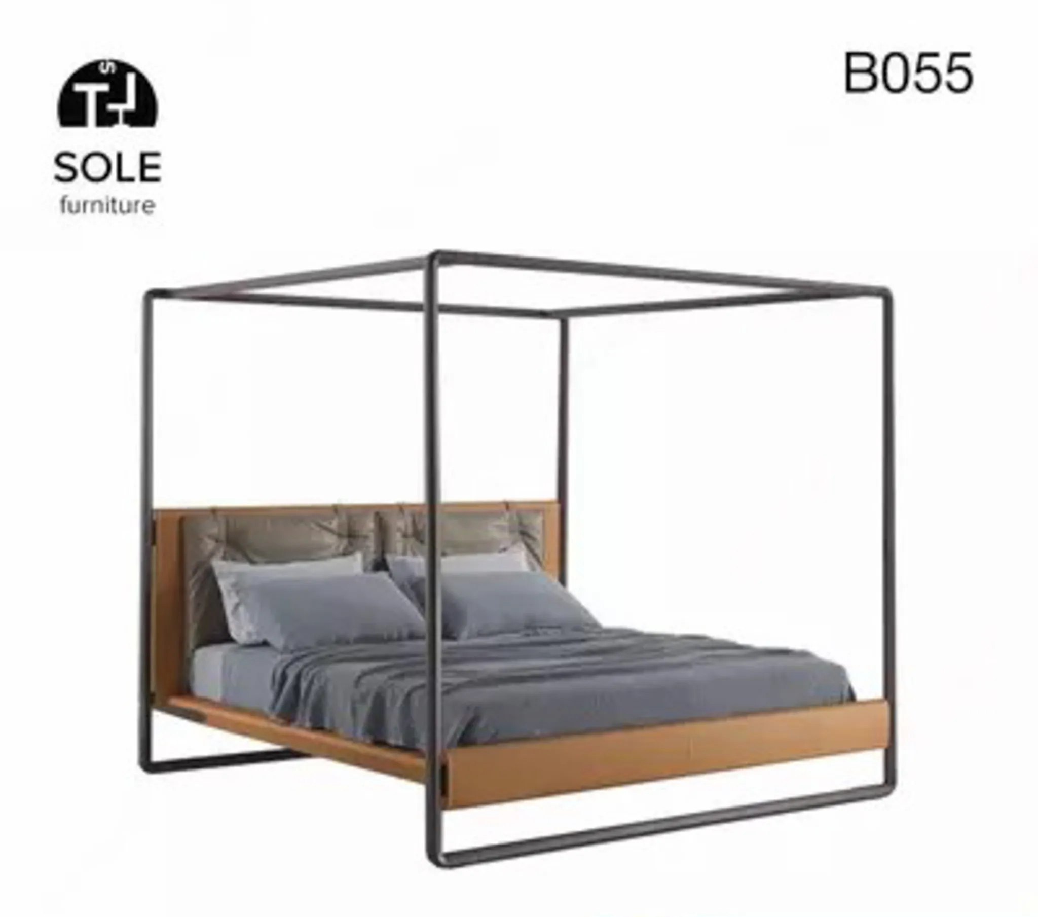Двуспальная кровать B055#1