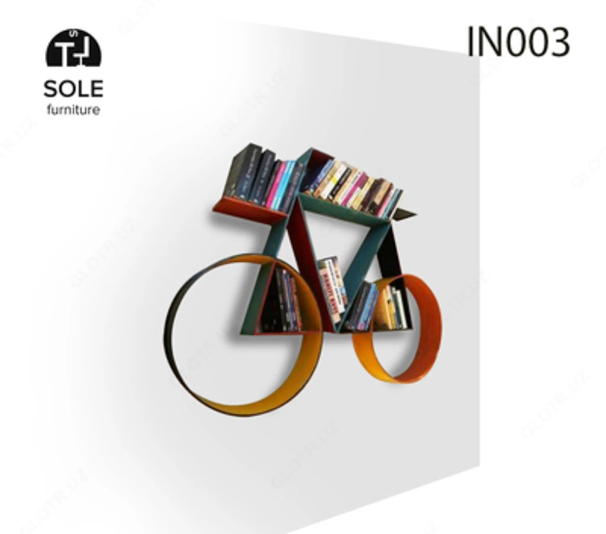 Kitoblar uchun javon, "IN003" modeli#1