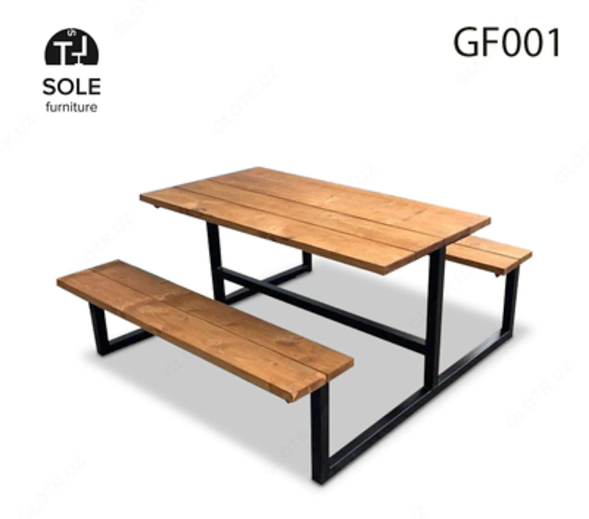 Стол - скамейка для сада, модель "GF001"#1
