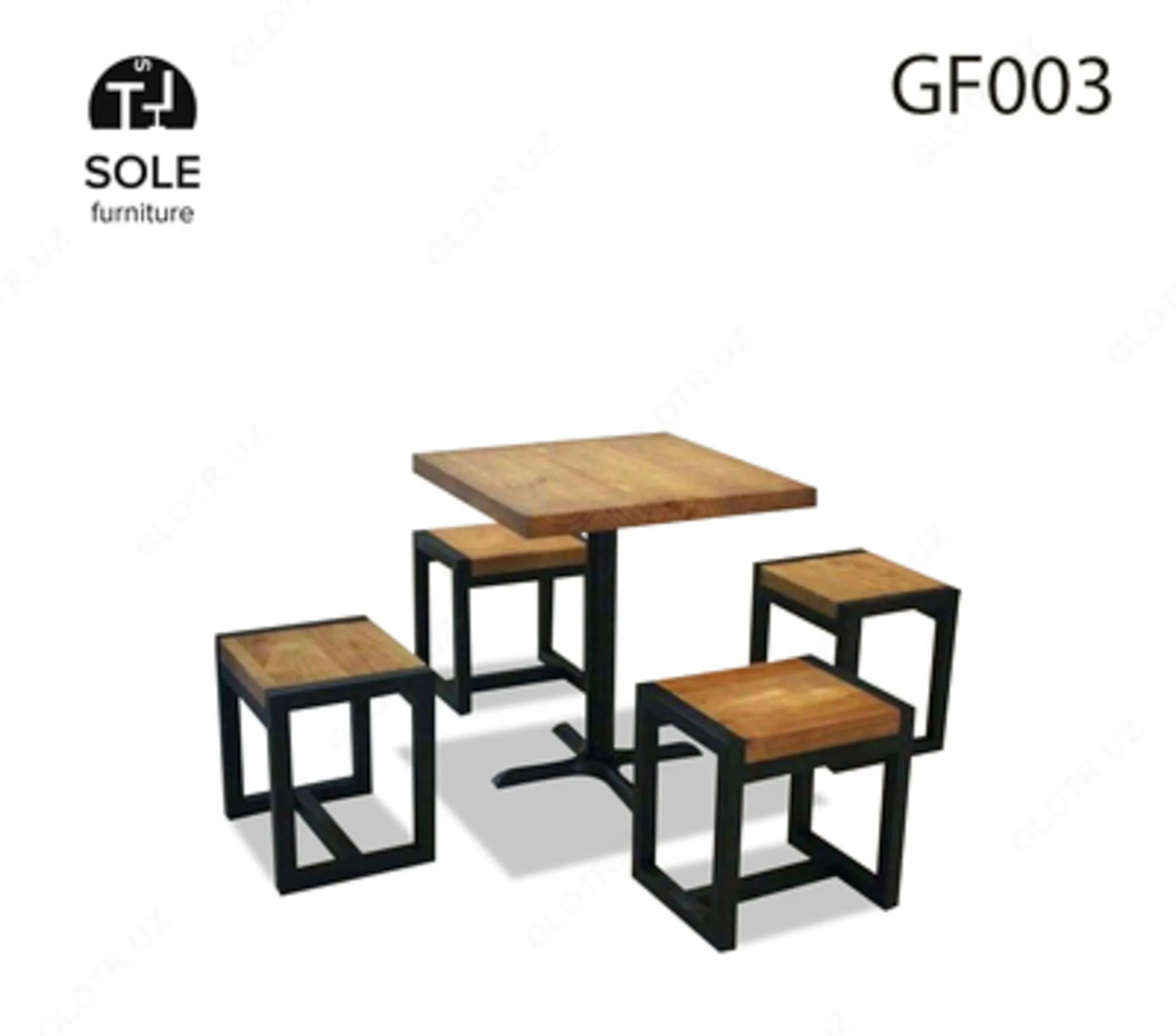 Стол и стулья для сада, модель "GF003"#1